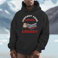 Support Your Local Library Guinea Pig Book Reader Unisex Hoodie