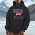 I Survived 100 Days Of School Baseball 100th Day Kids Girls Unisex Hoodie I Survived 100 Days Of School Baseball 100th Day Kids Girls Unisex Hoodie