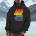 Threadless Grey Sky Chai Rainbow Book Pride Stack Graphic Unisex Hoodie