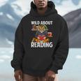 Tiger Reading Book Wearing Glasses Library Animal Unisex Hoodie