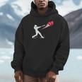 Valentines Day Baseball Batter Silhouette Heart Unisex Hoodie Valentines Day Baseball Batter Silhouette Heart Unisex Hoodie