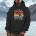 Vintage Retro I Closed My Book To Be Here Reader Unisex Hoodie