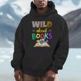 Wild About Reading Books Reader Bookworm Animals Book Lover Unisex Hoodie Wild About Reading Books Reader Bookworm Animals Book Lover Unisex Hoodie