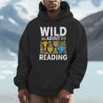 Wild About Reading Safari Animals Books Teacher Student Unisex Hoodie Wild About Reading Safari Animals Books Teacher Student Unisex Hoodie