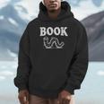 Women's Book Worm Visual Pun Vintage Reading Lover Unisex Hoodie