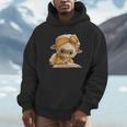 Women's Cute Lamb Reading Book Lover Animal Graphic Baby Sheep Open Unisex Hoodie Women's Cute Lamb Reading Book Lover Animal Graphic Baby Sheep Open Unisex Hoodie