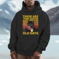 Women's These Are The Good Old Days Cat Reading A Book Unisex Hoodie