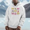 Apple Coquette Bow Books First Day Of School Back To School Unisex Hoodie
