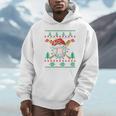 Baseball Christmas Ugly Sweater Santa Sport Men Kids Unisex Hoodie