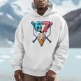 Baseball Ice Cream Drip 67 Six Seven Gen Alpha Slang Meme Unisex Hoodie