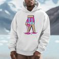 Baseball Ice Cream Drip Boys Glove Sprinkles Baseball Lover Unisex Hoodie
