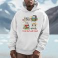 Book Lover Opossum Reading Squad Bookish Feral But Well-Read Unisex Hoodie