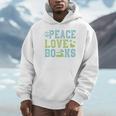 Books Peace Love Bookworm Book Nerd Book Lover Reading Unisex Hoodie