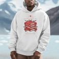 Books Are My Valentine Book Lover Heart Matching Party Unisex Hoodie