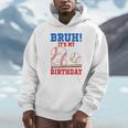 Bruh It's My 2nd Birthday Boy Baseball Themed Party Unisex Hoodie Bruh It's My 2nd Birthday Boy Baseball Themed Party Unisex Hoodie