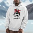 Classy Nana Life Soccer Messy Bun Baseball Mother's Day Unisex Hoodie