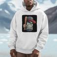 Cool Dollar Bill Guy With Cap And Baseball Costume Premium Tri-Blend Unisex Hoodie