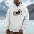Cute Cat Flower Garden Book Kitty Reading Floral Unisex Hoodie Cute Cat Flower Garden Book Kitty Reading Floral Unisex Hoodie