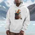 Cute Cat Lovers Book Lovers For Women And Men Unisex Hoodie