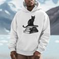 Goth Mystical Gothic Books & Cat Unisex Hoodie