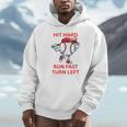 Hit Hard Run Fast Turn Left Baseball Player Premium Tri-Blend Unisex Hoodie Hit Hard Run Fast Turn Left Baseball Player Premium Tri-Blend Unisex Hoodie