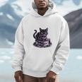 I'm An Indoor Cat Cute Witch Kitten With Books And Candles Unisex Hoodie