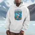 Kids Toddler Boy Reading Is Jawsome Shark Book Lover Kids Nerdy Unisex Hoodie