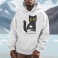 Life Essentials Witty Grungy Noisy Book Tea And Cat Unisex Hoodie