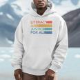 Literacy And Justice For All Reading Book Club Librarian Premium Tri-Blend Unisex Hoodie Literacy And Justice For All Reading Book Club Librarian Premium Tri-Blend Unisex Hoodie