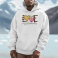 Love My Students Book Pencil Apple Back To School Unisex Hoodie