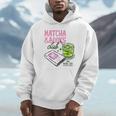 Matcha & Books Club Green Tea Latte Lovers Unisex Hoodie Matcha & Books Club Green Tea Latte Lovers Unisex Hoodie