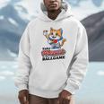 Take Meowt To The Ball Game Tee Slugger Cat Baseball Unisex Hoodie