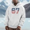 Number 67 USA Raglan Baseball Tee Unisex Hoodie
