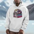 Reading Muffler Sloth On Stack Of Books Premium Tri-Blend Unisex Hoodie