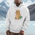 Sabre-Toothed Tiger Loves Books Wildcat Unisex Hoodie
