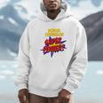 School Counselor Teacher Superhero Superpower Comic Book Premium Tri-Blend Unisex Hoodie