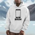 Texted First Bruh Seen Message Valentine's Day Humor Raglan Baseball Tee Unisex Hoodie