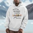 Time Spent With Books & Cats Is Never Wasted Unisex Hoodie
