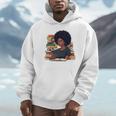 History Month Afro Women Girls Book Lover Librarian Premium Tri-Blend Unisex Hoodie