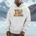 Wild About Reading Book Animal Teacher Children's Book Lover Unisex Hoodie Wild About Reading Book Animal Teacher Children's Book Lover Unisex Hoodie
