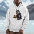 Women's Smokey Maine Coon Cat Book Lover Unisex Hoodie