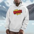 WOW Comic Book Cartoon Speech Bubble Pop Art Unisex Hoodie