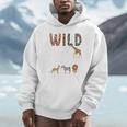 Zoo Animals Wild About Reading Books Reader Lover Librarian Premium Tri-Blend Unisex Hoodie