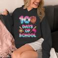 100 Days Of School Baseball Donut Dripping Teacher Boys Kids Unisex Hoodie