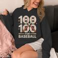 100 Days Of School Baseball Love Valentine’s Day Men Women Unisex Hoodie