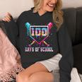 100 Days Of School Boy Kids Baseball Ice Cream Drip Teacher Unisex Hoodie