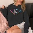 12th Birthday Baseball Ice Cream Drip 12 Years Old Boy Kids Unisex Hoodie