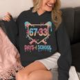 67 33 Days Of School Baseball Drip 100 Days Of School Unisex Hoodie