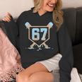 67 Ice Cream Drip Baseball Meme Six Seven Gen Alpha Unisex Hoodie