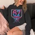67 Six Seven Baseball Ice Cream Drip Cool Meme 67 Unisex Hoodie